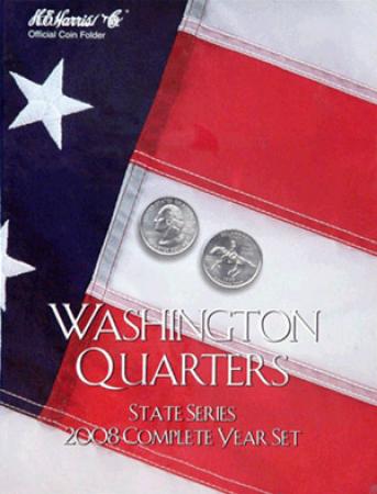 HE Harris Folder 2591: Complete Year Set Quarters, 2008