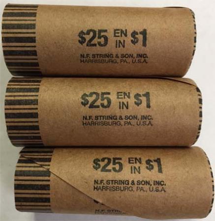 Preformed Coin Wrappers - Canada Loonie / US Small Dollar Size
