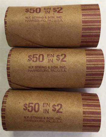 Preformed Coin Wrappers - Canada Two Dollar (Twoonie) Size