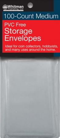 Whitman PVC Free Storage Envelopes -- Medium