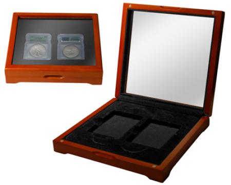 Oak Slab Box with Window -- 2 Slabs