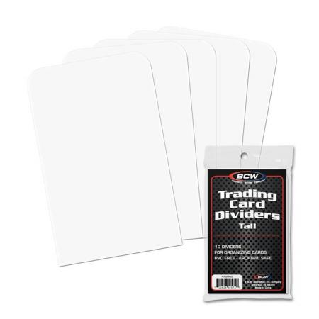 BCW Trading Card Dividers -- Tall