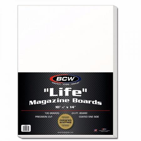 BCW Life Magazine Backing Boards