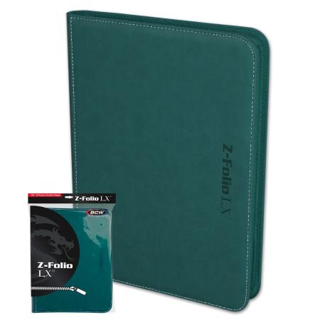 BCW Z-Folio 9-Pocket LX Album - Teal