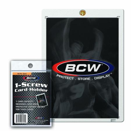 BCW 1-Screw Thick Card Holder - 50 Pt.