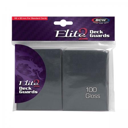 BCW Elite2 Glossy Deck Guards -- Cool Gray