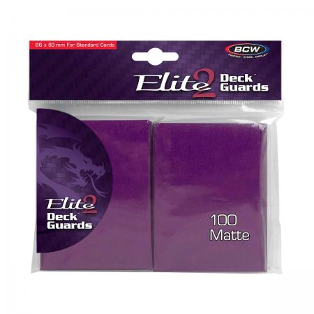 BCW Elite2 Matte Anti-Glare Deck Guards -- Mulberry