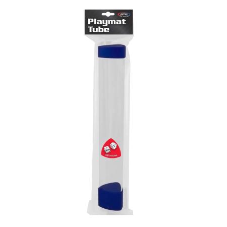 BCW Playmat Tube with Dice Cap -- Blue