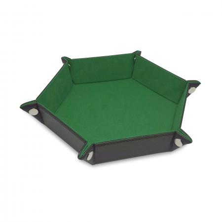BCW Hexagon Dice Tray -- Green