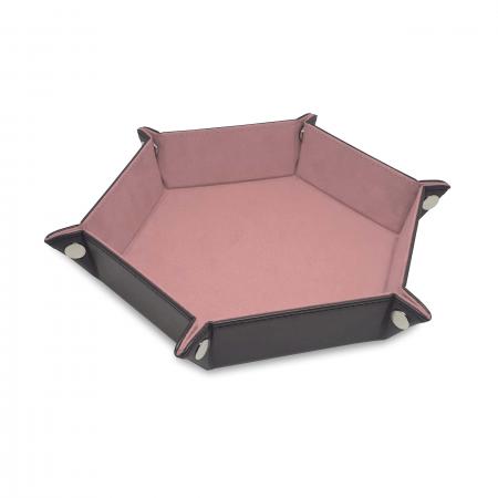 BCW Hexagon Dice Tray -- Pink