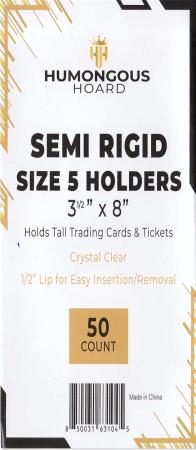 Humongous Hoard Semi Rigid Card Holders Size 5 -- 3 x 7 ½