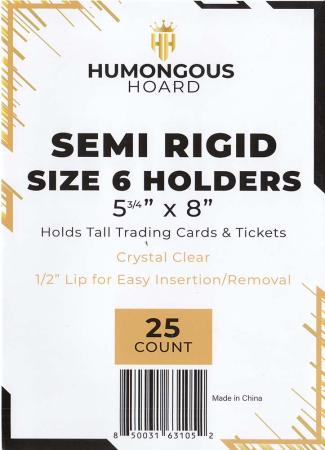 thumbnail image 2 of Humongous Hoard Semi-Rigid Card Holders – Size 1, 3-5/16" X 4-7/8", 50 Pack, Clear 2 of 5