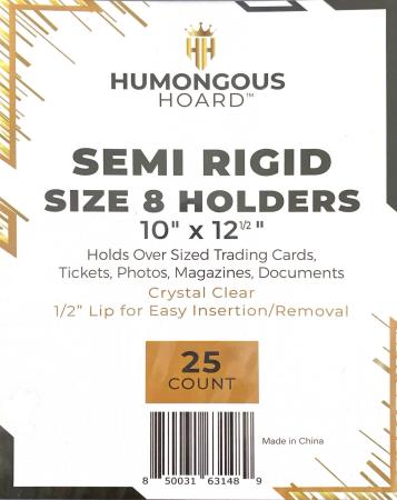 Humongous Hoard Semi Rigid Card Holders Size 8 -- 10 x 12 ½