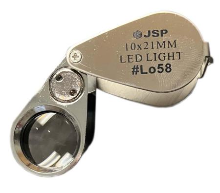 JSP Economy 10X LED Lighted Loupe -- 21mm