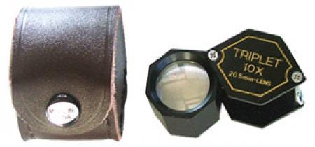 Triplet Hexagonal Loupe 20.5mm 10X