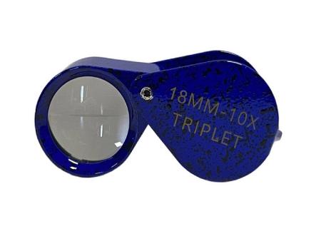Fancy Color Triplet Loupe 10X -- Blue Lapis