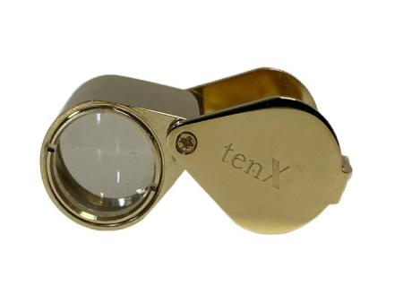 Triplet Loupe, 18mm, 10X -- Gold