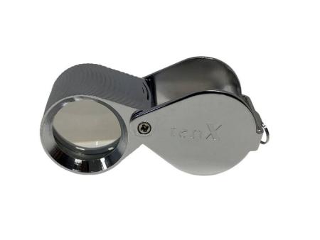 Diamond Cut Triplet Loupe, 21mm,  10X -- Silver