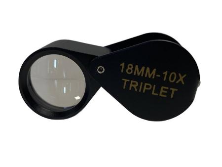 Triplet Diamond Loupe, 10X -- Black Matte