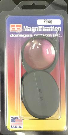Donegan Double Folding Pocket Magnifier, 4x+5x=9x