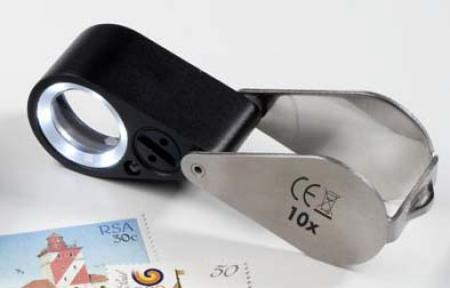 Lighthouse Precision Loupe Magnifier with LED and UV, 10X