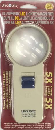UltraOptix 5X Aspheric LED Lighted Magnifier