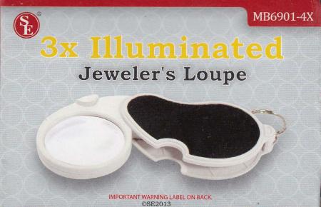 SE 3X Illuminated Jeweler's Loupe