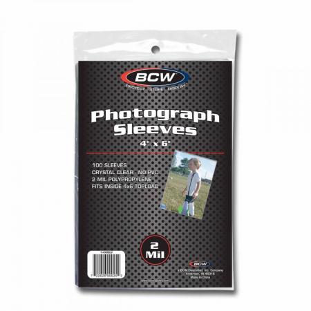 BCW Photo Sleeves -- 4x6 -- Pack of 100