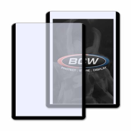 BCW Topload Holders -- Trading Card Black Border (3 x 4) -- Pack of 25