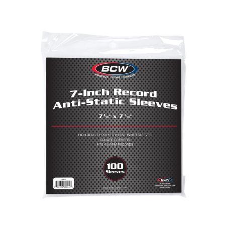 BCW 7-Inch Anti-Static Record Inner Sleeves