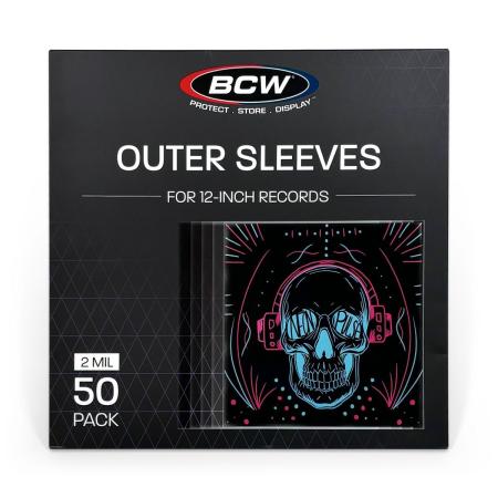 BCW 33 RPM Record Sleeves -- Polypropylene -- Pack of 50