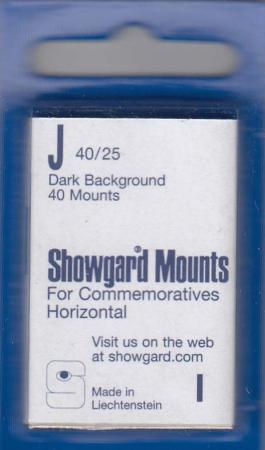 Showgard Stamp Mounts: J (40/25)