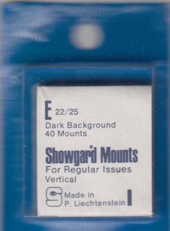Showgard Stamp Mounts: E (22/25)