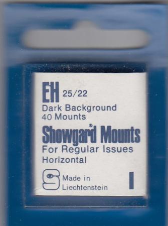 Showgard Stamp Mounts: EH (25/22)
