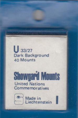 Showgard Stamp Mounts: U (33/27)