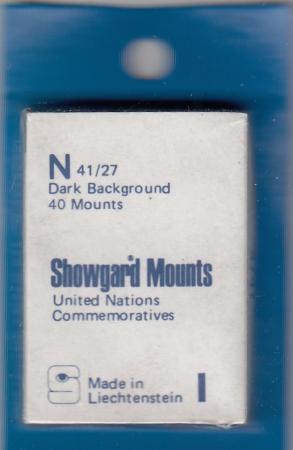 Showgard Stamp Mounts: N (41/27)
