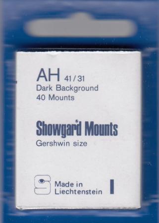 Showgard Stamp Mounts: AH (41/31)