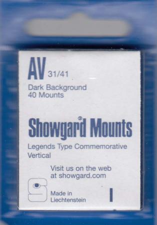 Showgard Stamp Mounts: AV (31/41)
