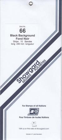 Showgard Stamp Mount Strips: 66mm