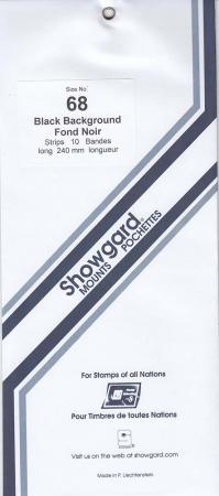 Showgard Stamp Mount Strips: 68mm