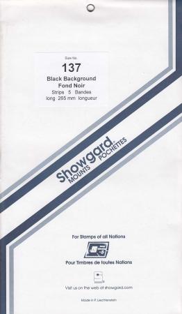 Showgard Stamp Mount Strips: 137mm