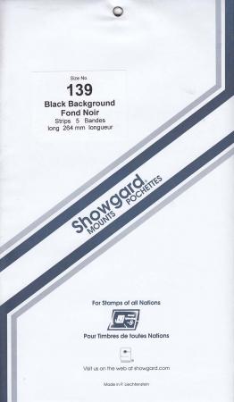 Showgard Stamp Mount Strips: 139mm