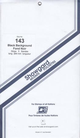 Showgard Stamp Mount Strips: 143mm