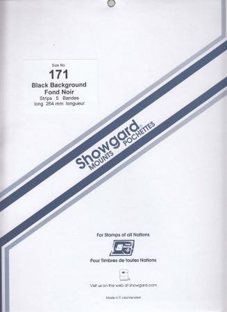 Showgard Stamp Mount Strips: 171mm