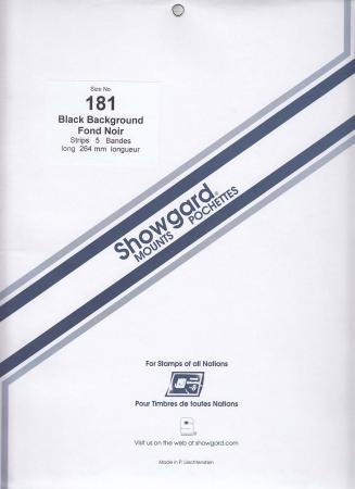 Showgard Stamp Mount Strips: 181mm