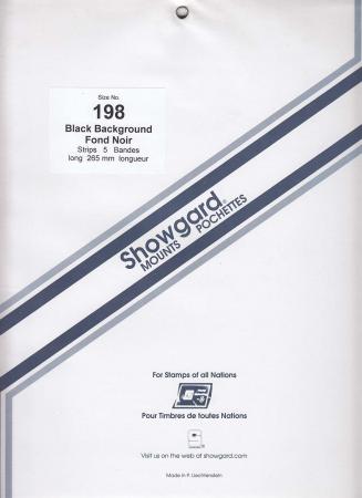 Showgard Stamp Mount Strips: 198mm