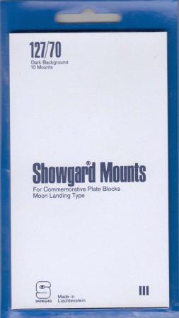 Showgard Stamp Mounts: 127/70 (US Jumbo Issues Plate Blocks)
