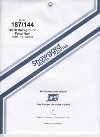 Showgard Stamp Mounts: 187/144 (UN Flag Sheetlets)