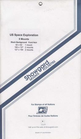 Showgard Stamp Mounts Set: Space Exploration Sheets