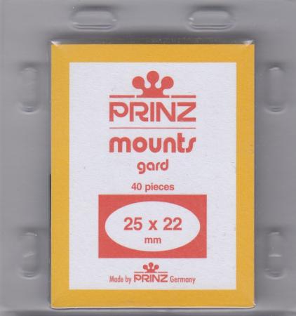 Prinz/Scott Stamp Mounts: 25x22